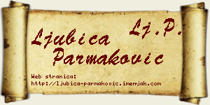 Ljubica Parmaković vizit kartica
